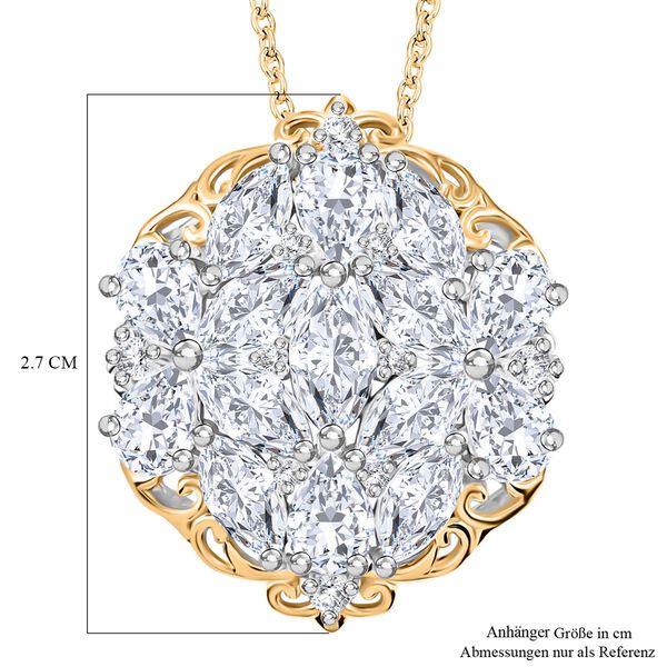 J Francis gefertigt mit SWAROVSKI- Swarovski Zirkonia Anhänger mit 45cm Kette image number 7