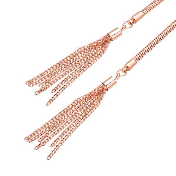 Wei&szlig;e Kristall-Schmetterling-Halskette in Ros&eacute;goldton, 73,75 cm - 1,50 ct. image number 4