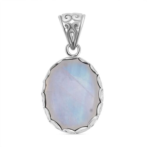 Royal Bali Kollektion - Regenbogen Mondstein Anhänger - 15,50 ct. image number 0