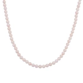 D'Joy Japanische Akoya Perle 50+5cm Halskette, 925 Silber vergoldet