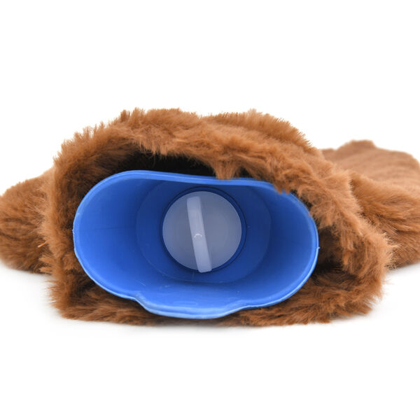 2er-Set W&auml;rmflasche mit Pl&uuml;schbezug, 2000ml und 1 Paar rutschfeste Haus Socken mit Sherpa Futter, Einheitsgr&ouml;&szlig;e 18x32 cm&nbsp; image number 6