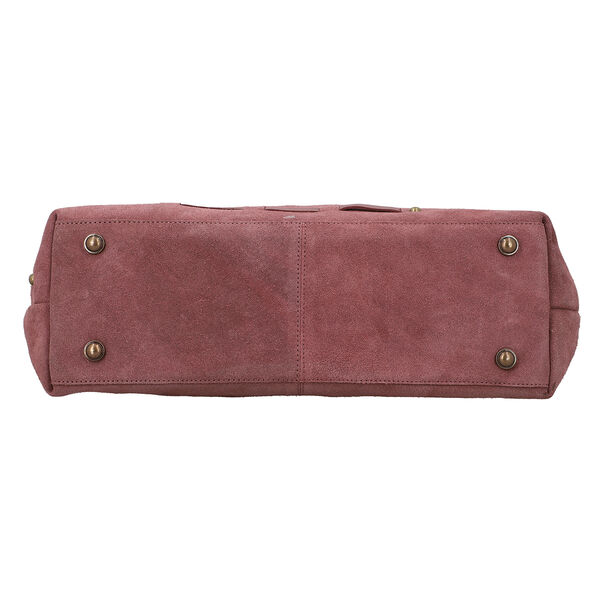 100% Echtleder Umh&auml;ngetasche, lila image number 5