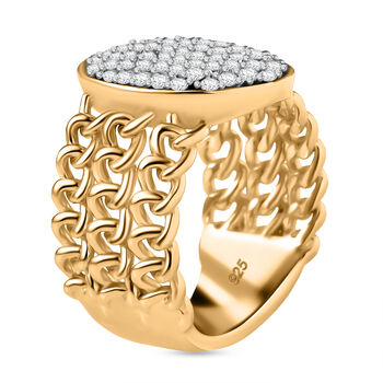 Moissanit Ring - 0,83 ct.