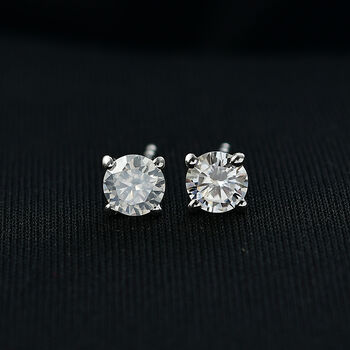 Moissanit Ohrringe - 0,86 ct.