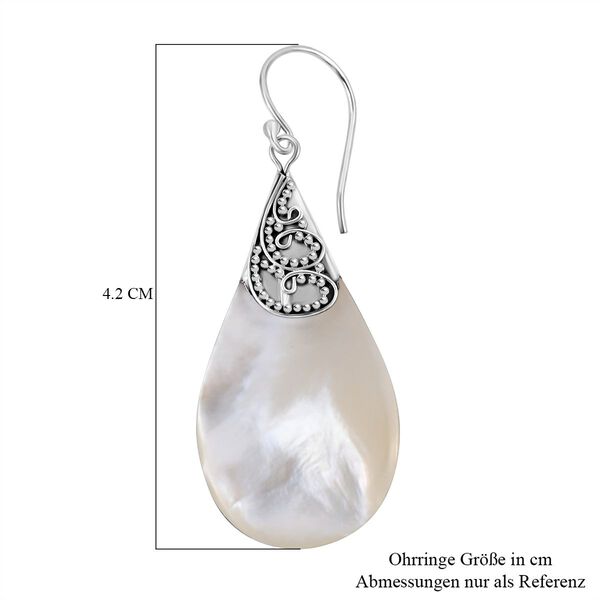Royal Bali - Perlmutt Ohrringe 925 Silber image number 5