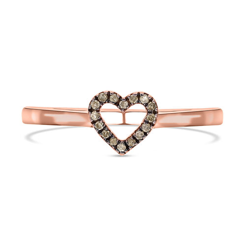 Natürlicher Champagner Diamant-Ring - 0,07 ct. image number 0
