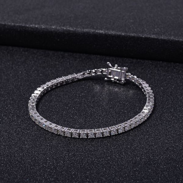 Moissanit Armband, 925 Silber rhodiniert image number 2