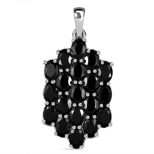 Schwarzer Spinell-Anh&auml;nger - 7,38 ct.