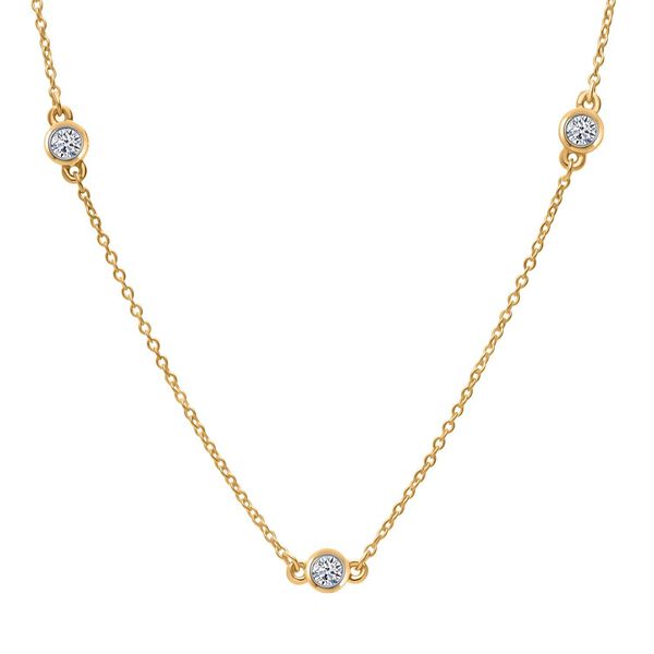 LUXURIANT SGL zertifizierte SI-GH Labor Diamant 45cm Halskette - 0,50 ct. image number 3