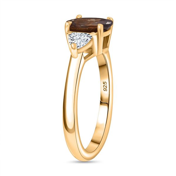 AA Natürlicher Bekily Farbwechsel Granat und Moissanit Ring - 1,98 ct. image number 5
