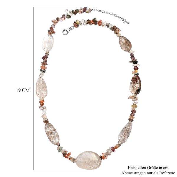 Dodolith und Multi Rutil Quartz Halskette, 60cm - 160 ct. image number 5