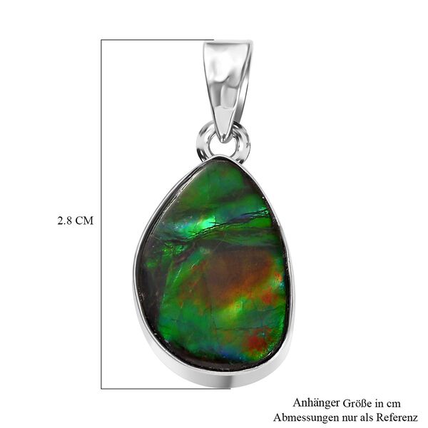 Ammolit Anhänger 925 Silber rhodiniert ca. 8,26 ct. image number 6