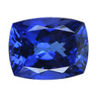 AAAA Tansanit Edelstein, Kissen, Facettierter Schliff, 8.5x6.5mm, ca. 2.22 cts