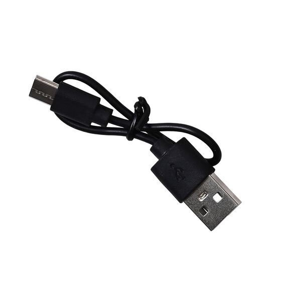 10.000 mAh Powerbank mit LED-Taschenlampe, 4 integrierten Kabeln, 14×6,8×2 cm, Schwarz image number 8