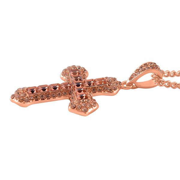 Kristall Halskette ca. 50 cm Std Rose image number 3