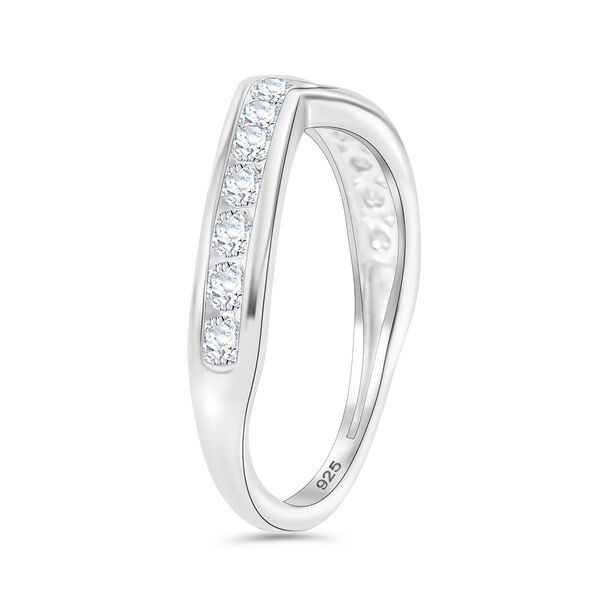 LUSTRO STELLA Weißer Zirkonia-Ring image number 5