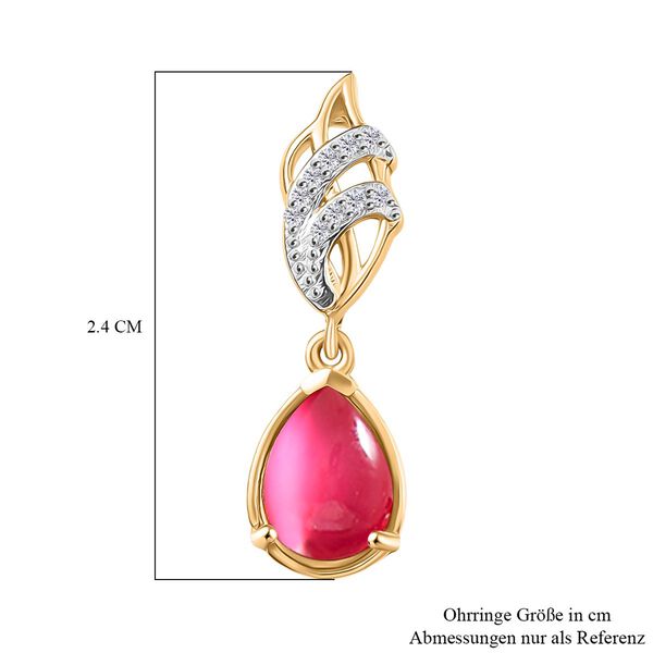 D'Joy Maulbeer Mondstein und Zirkon Ohrringe - 2,65 ct. image number 7