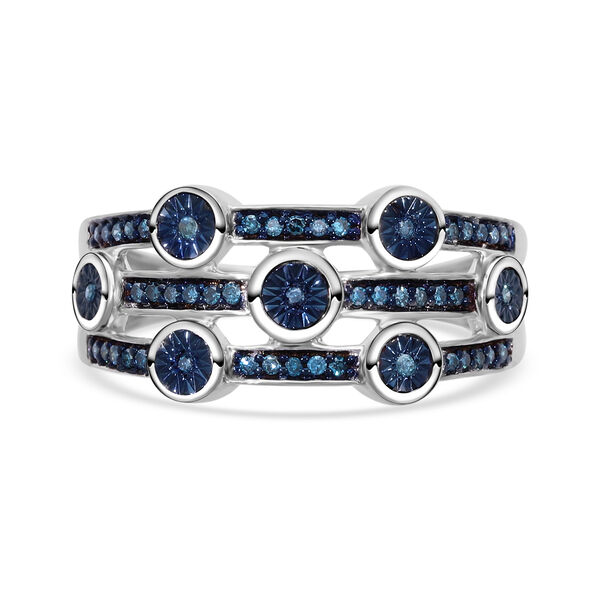Blauer Diamant-Ring - 0,20 ct. image number 0