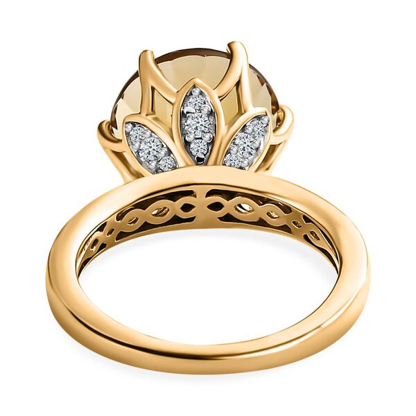 Citrin und Zirkon Ring - 7,59 ct. image number 6