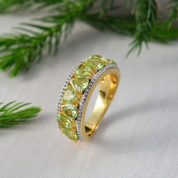 Peridot Ring Nickelfreies Messing (Größe 17.00) ca. 2,34 ct image number 1