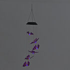 LED Solar Windspiel - Schmetterling, Größe 12,8x12,8x70 cm, Lila image number 1
