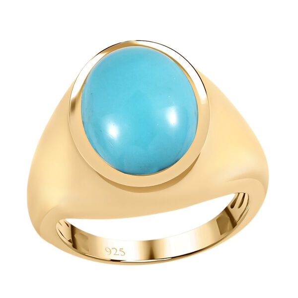Amerikanischer, natürlicher Sleeping Beauty Türkis-Ring - 5,26 ct. image number 4