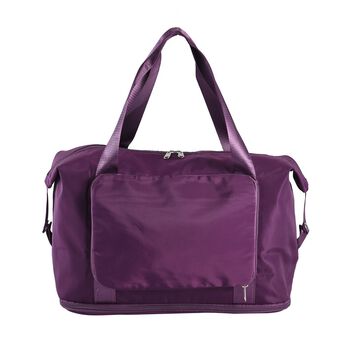Faltbare Nylon-Reisetasche, 40x28x23cm, Lila