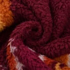 Wolkenweicher Sherpa-Hoodie mit Tipi-Muster, Rot-Orange-Beige, Einheitsgröße  image number 6