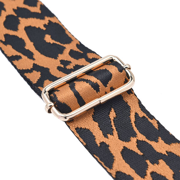 Verstellbarer Riemen, Leopardenmuster, Gr&ouml;&szlig;e: 80-115x5cm cm, Schwarz und Senfgelb image number 4