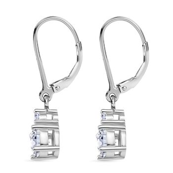 RADIANTA GRA zertifiziert Moissanit (D-VVS) Ohrringe 925 Silber rhodiniert ca. 1.12 ct