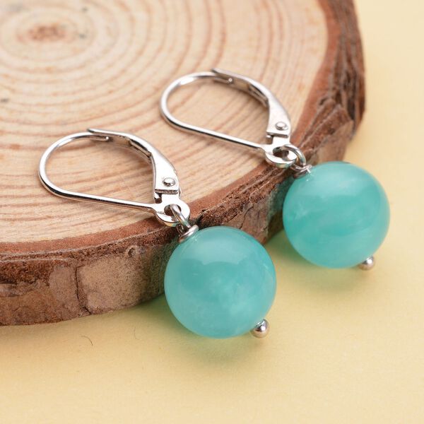Amazonit Ohrringe, 925 Silber rhodiniert ca. 11,65 ct image number 2