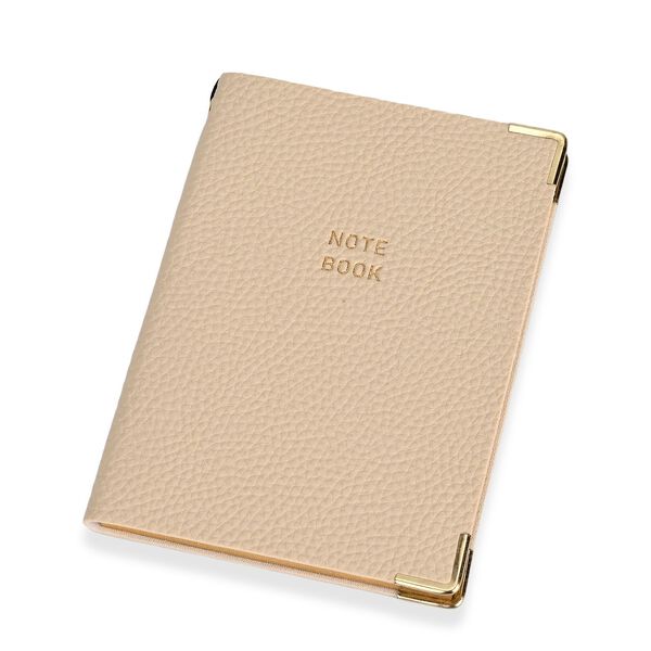 Premium Set; Notizbuch und Taschentagebuch mit geschnitztem, samtigem Hardcover und Kugelschreiber, Beige image number 10