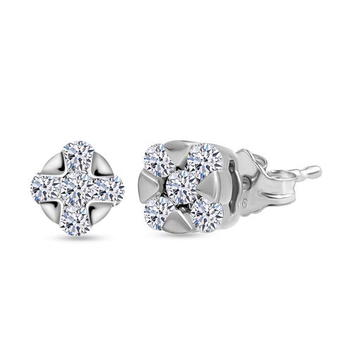 LUXURIANT DIAMOND - Lab Grown Diamant SI-GH Ohrringe 925 Silber rhodiniert (10-15 Werktage Lieferzeit) ca. 0.50 ct image number 0