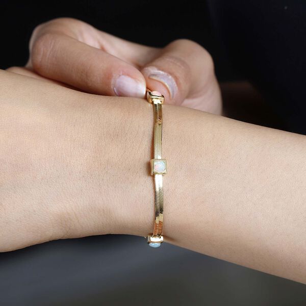 AA nat&uuml;rliches, &auml;thiopisches Welo Opal-Armband image number 4