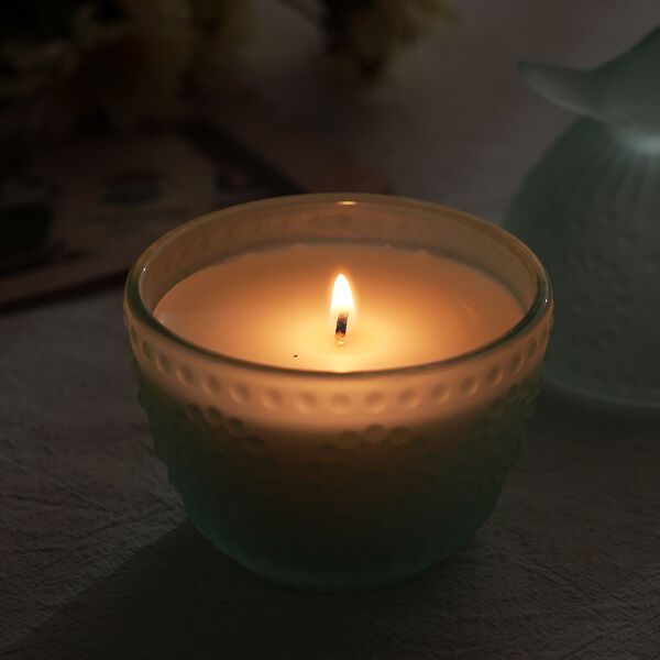 Premium Kollektion: Handgefertige Duftkerze im Glasgef&auml;&szlig;, 18h Brenndauer, Mintgr&uuml;n image number 9