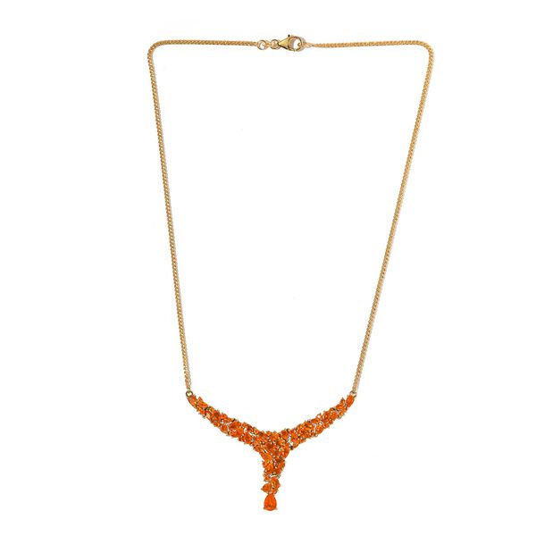 Salamanca Feueropal-Halskette, 45 cm - 4,95 ct. image number 6