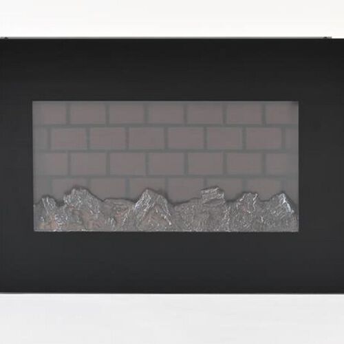 Elektrische Wandkamin-Heizlüfter mit realistischen 3D-Flammeneffekt,  66 x 10 x 44 cm image number 0