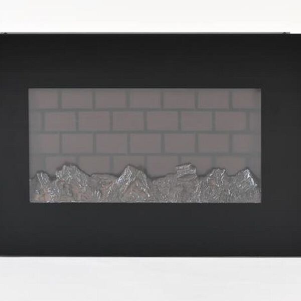 Elektrische Wandkamin-Heizl&uuml;fter mit realistischen 3D-Flammeneffekt,  66 x 10 x 44 cm