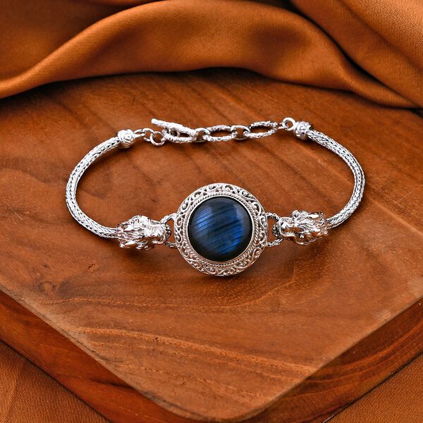 Royal Bali Kollektion- AAA Labradorit Armband, 19 cm -12,89 ct. image number 2