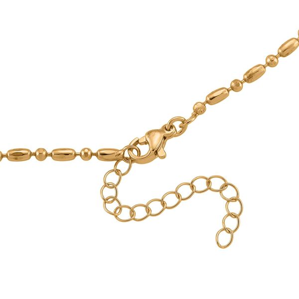 5er-Set Halsketten, ca. 45 cm + 5 cm Extender, Nickelfreies Messing Goldfarben image number 9