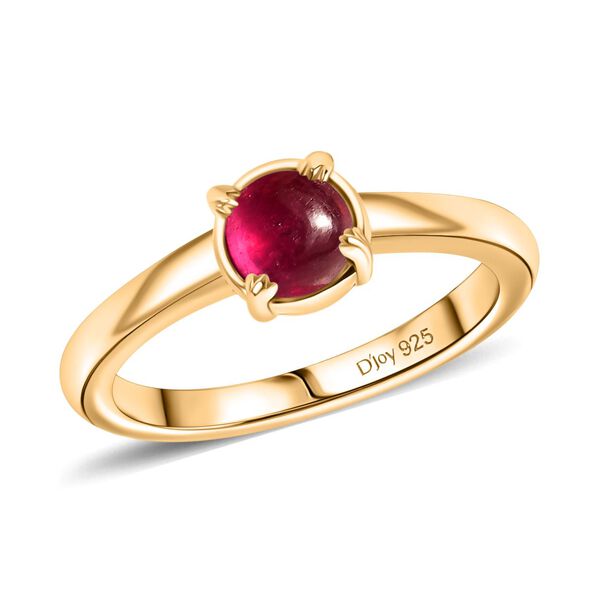 D'Joy Afrikanisches Rubin Schmuckset, 925 Silber 750 Gelbgold Vermeil - 2,80 ct. image number 3