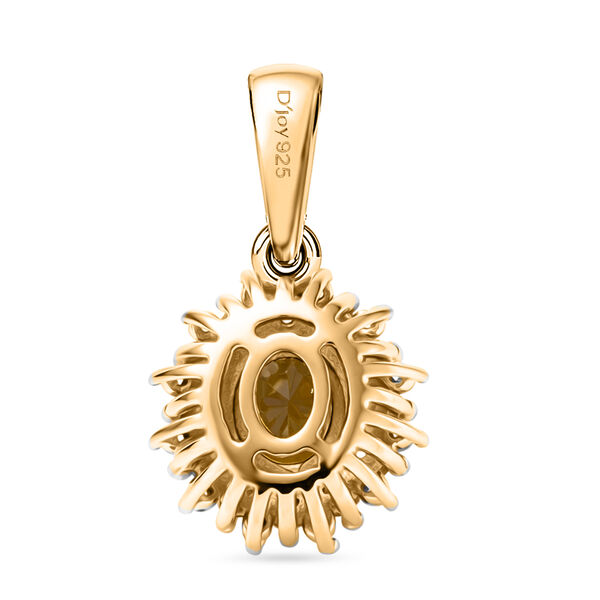 D'Joy 2er-Set AA nat&uuml;rliches goldenes Tansanit und Zirkon Schmuckset - 1,53 ct. image number 9