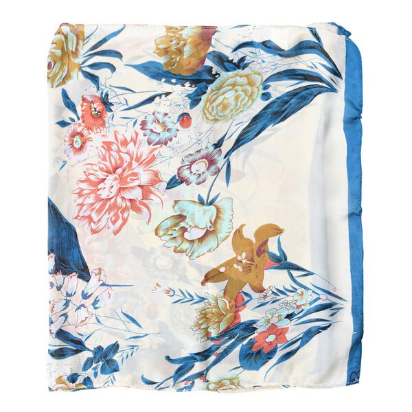 100 % nat&uuml;rlicher Satin Seiden Schal, Mehrfarbig image number 2