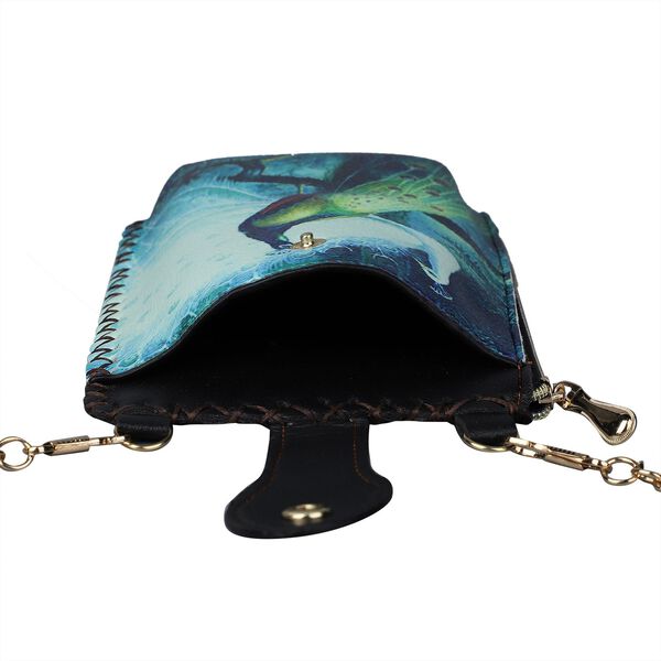 Handy Crossbody-Tasche, Pfau image number 6