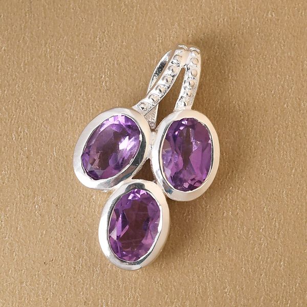 Afrikanischer Amethyst-Anh&auml;nger, 925 Silber ca. 1,36 ct image number 3