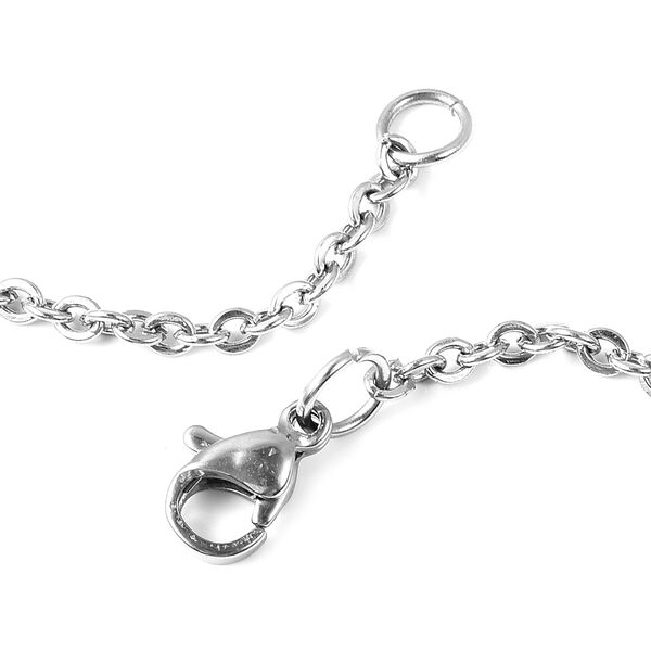 Rosenquarz Anhänger mit Kette, 50 cm - 35,50 ct. image number 4