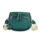 "Life style Color:Teal /Profile:cross body bag wall(exterior):PU Lining(interior): polyester; Pockets(exterior):zipped-3,pocket-1; Pockets(interior):zipped-1,slid-1 Measurement:22*8*19 cm "