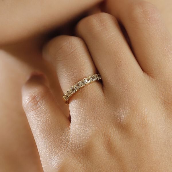 AA Natürlicher goldener Tansanit Ring - 0,70 ct. image number 3