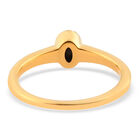 Ammolit Solitär Ring 925 Silber vergoldet  ca. 0,53 ct image number 5
