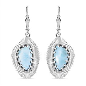 AA Larimar Ohrringe 925 Silber rhodiniert ca. 9.31 ct